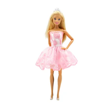 

Princess Dress Outfits Doll Clothes for Barbie Accessories Play House Dressing Up Costume Kids Toys Gift