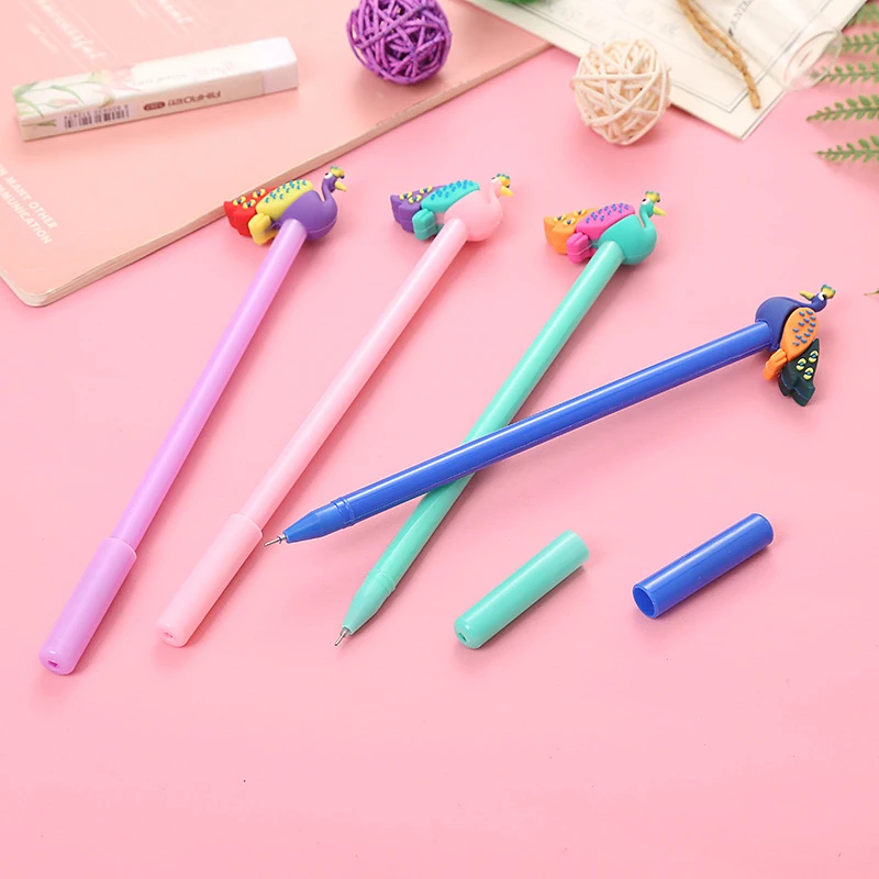 

60Pcs Cartoon Animals Gel Pen Cute Peacock Magic Pens Kawaii Gel Pens School Writing Novelty Stationery Girl Gifts 2020 new