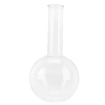 

1pc Boiling Flask Round-Bottom Lab Flask Clear Glass Flask for Experiment Educational Lab Supplies