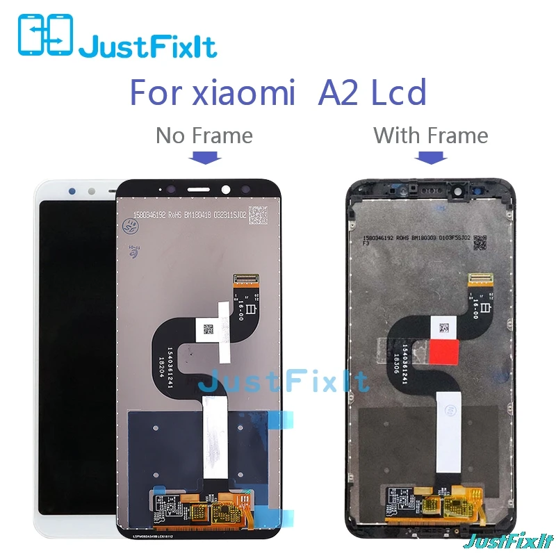 Для xiaomi mi A2/6X2160*1080 рамка кодирующий преобразователь сенсорного экрана в сборе 10-сенсорный экран 5,99 дюймов ЖК-дисплей дисплей