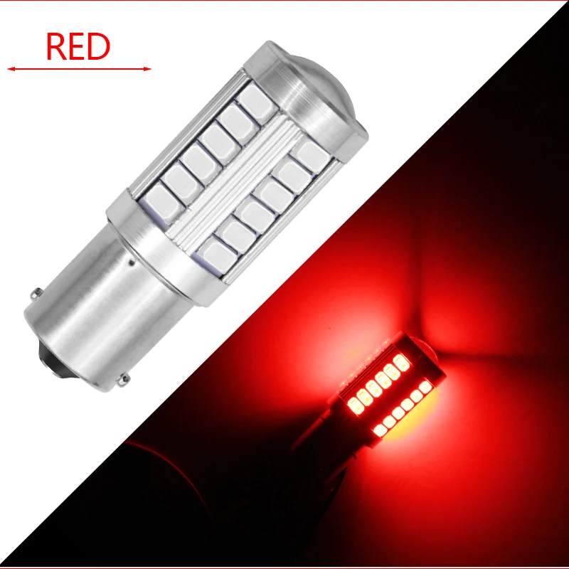1156 P21/5 W BAY15D супер яркий 33 SMD 5630 5730 светодиодный Автомобильные стоп-сигналы Противотуманные фары 21/5w Автомобильные дневные ходовые огни 12V