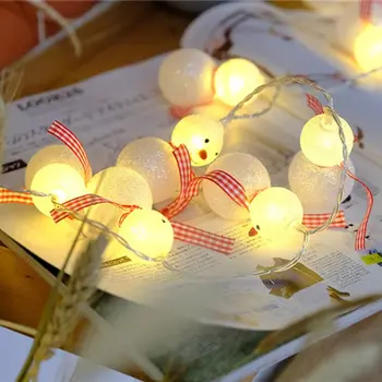 

10/20 Snowman Decorative String Light LED 1.5m 3m Christmas New Year Decor 19QE