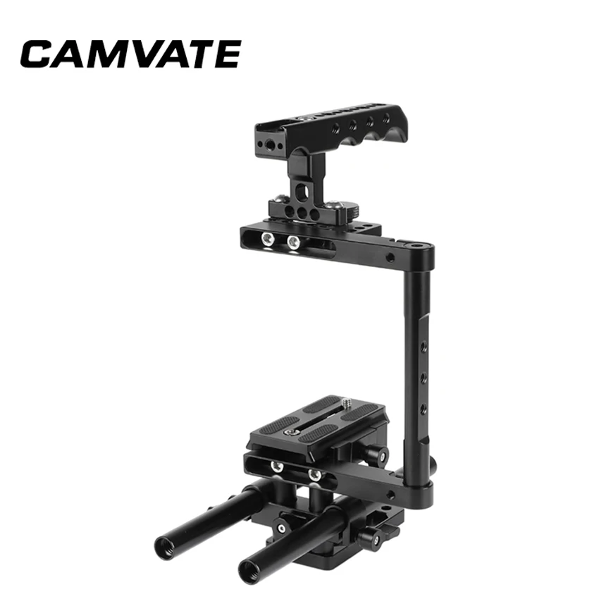 CAMVATE комплект половинной клетки с верхней ручкой и пластиной QR Manfrotto 15 мм