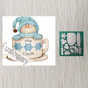

Hot Cocoa Teacup Christmas Metal Cutting Dies New 2020 Frame Dies For Card Making