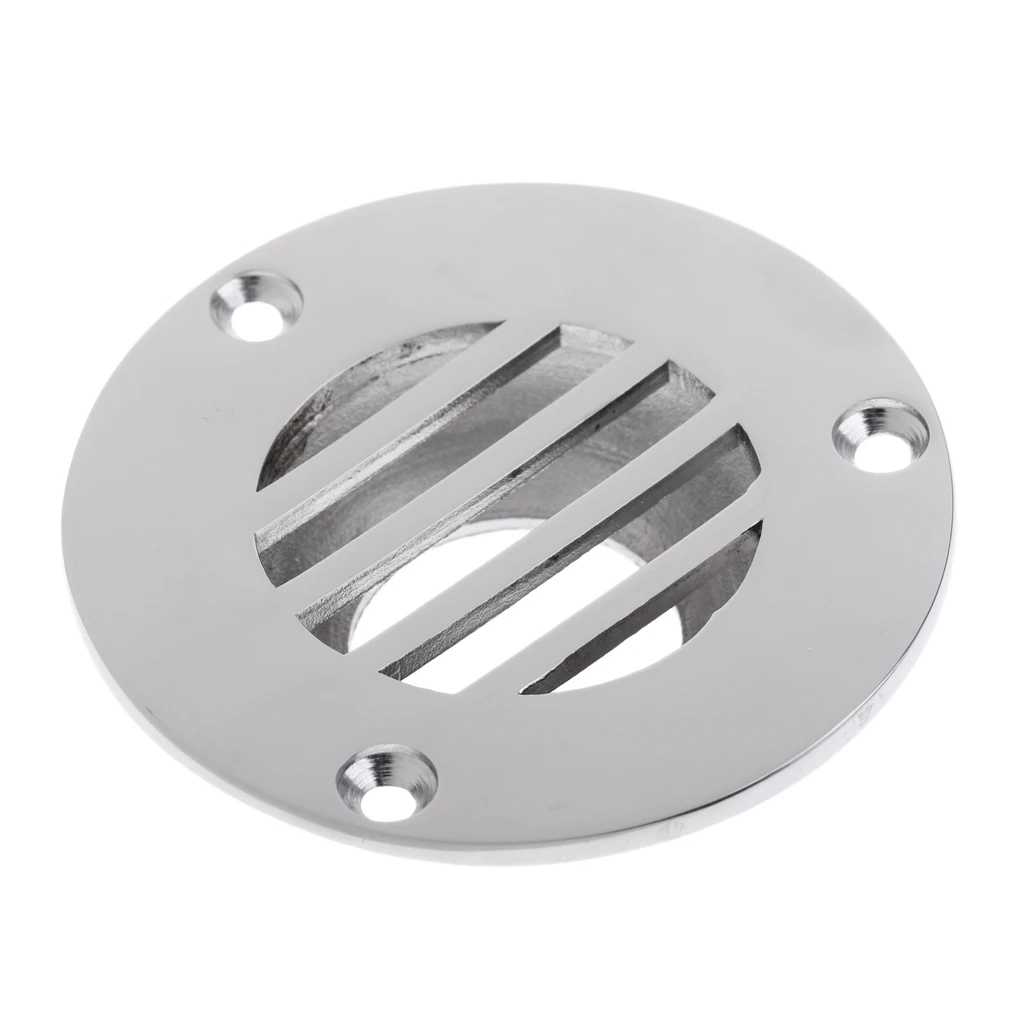 316 Stainless Steel Heavy Duty Boat Floor Deck Drain for Marine Boat Yacht Caravan - 2.44 x 0.6 inch