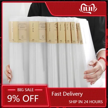 

A4 Plastic Information Booklet Notebook Cover Insert Bag Binder Planner Cover Loose Leaf Book Cover Folder Binder Office Supplie