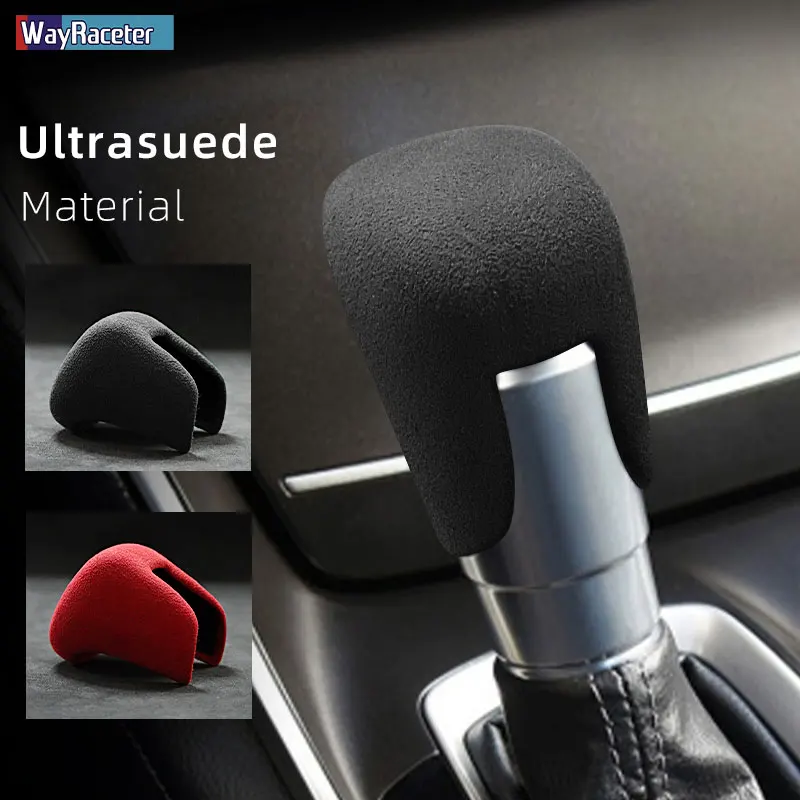 

Замшевая верхняя обмотка для автомобиля Ultrasuede ABS чехол для рычага переключения передач для Honda City 2020, подходит для 2021 Accord 10-го поколения, аксессуары для интерьера