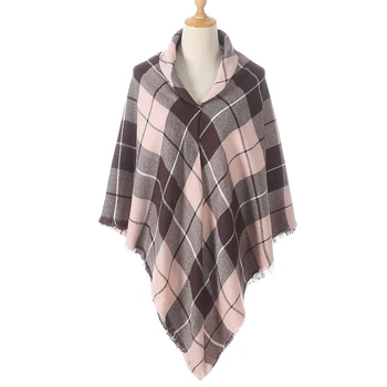 

2020 New Cashmere Scarf Knitted Warm Female Fashion Shawl and Wraps Scarves Lady Pashmina Neck Bandana Luxury Brand Foulard