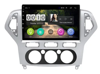 

10.1" rotate vertical screen quad-core android 8.1 Car GPS radio Navigation for ford Mondeo 2007-2010