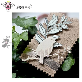 

Piggy Craft metal cutting dies cut die mold Bird branch decoration Scrapbook paper craft knife mould blade punch stencils dies
