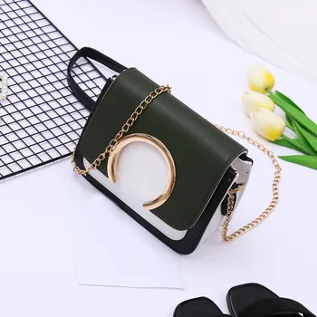 

Women's Fashion Ring Decoration Patchwork Crossbody Shoulder Bags 2020 New Сумка на плечо