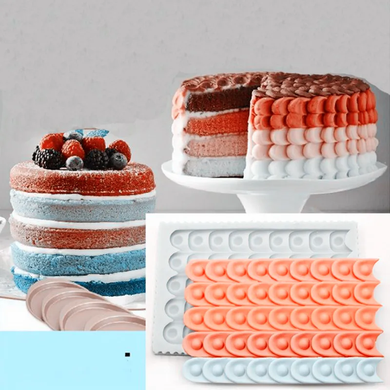 

1PC Pearl Cake Silicone Mold Peacock Rainbow Lace Birthday Cake Decorating Tool Fondant Cake Lace Mold Chocolate Gumpaste Mould