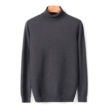 2020 New Autumn Winter Men's Warm Turtleneck Sweater High Quality Fashion Casual Comfortable Pullover Thick Sweater Male Brand 5