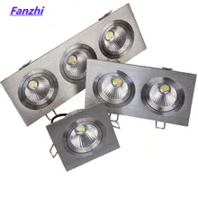 

Super Bright LED Recessed Ceiling Lamp Square Downlight COB 7W 12W 24W 36W LED Spot light decoration led light AC 110V 220V