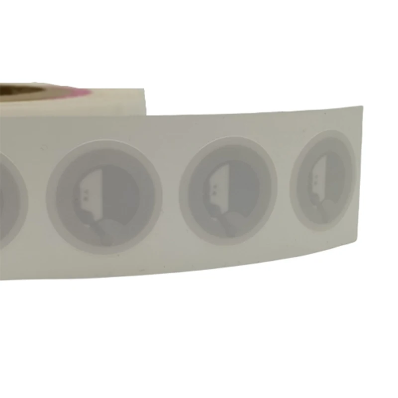 NFC метка NTAG213 диаметр 25 мм белая ISO14443A 13 56 МГц NTAG 213 бумажная клейкая RFID этикетка для