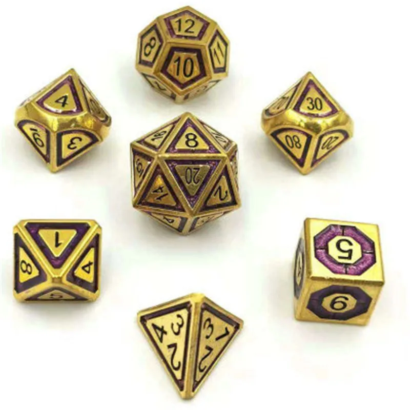Игральные кости dnd Металлический Набор для ролевых игр многогранные подземелья и