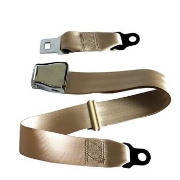 

Replacement Seat Belt Tool Parts Beige Polyester Aircraft Buckle Safety