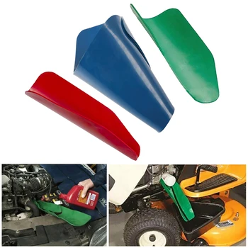 

Flexible Oil Guide Plate Draining Tool Folding Lawn Garden Funnel Reusable Blue,Green,Red