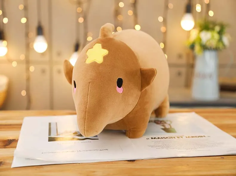 1 шт. epacket мягкая милая плюшевая подушка в виде носорога Kawaii Мягкие плюшевые игрушки для детей Детская Успокаивающая кукла подарок для девочек