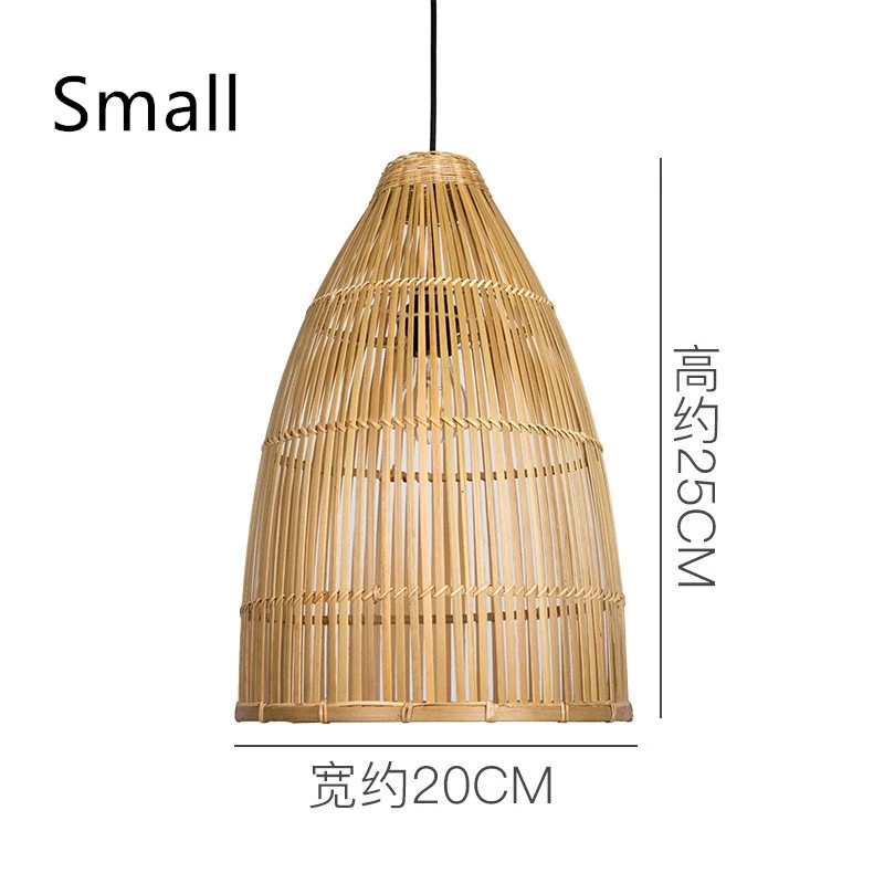 Юго-Восточная Азия ручной бамбуковый художественный подвесной светильник винтажная деревянная китайская подвеска Подвесная лампа домашний Декор светодиодный кухонный светильник