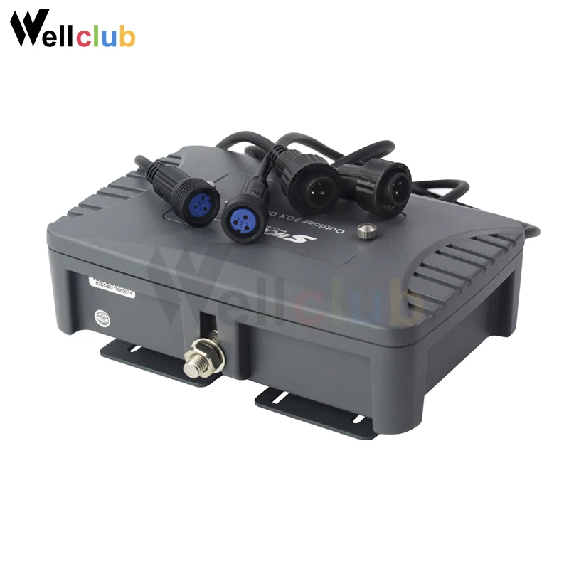 Two-way Outdoor DMX Distributor For Outdoor Waterproof Dj Stage Light