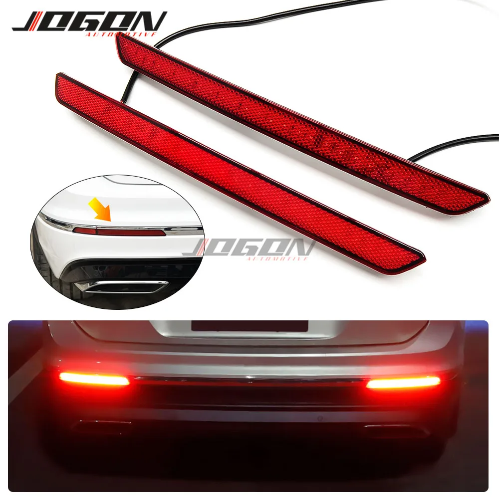 LED Rear Bumper Dynamic Sequential Reflector Braking Light For VW Tiguan MK2 II R 5N 2017 2018 2019 MK1 2009- 2015 Replacement