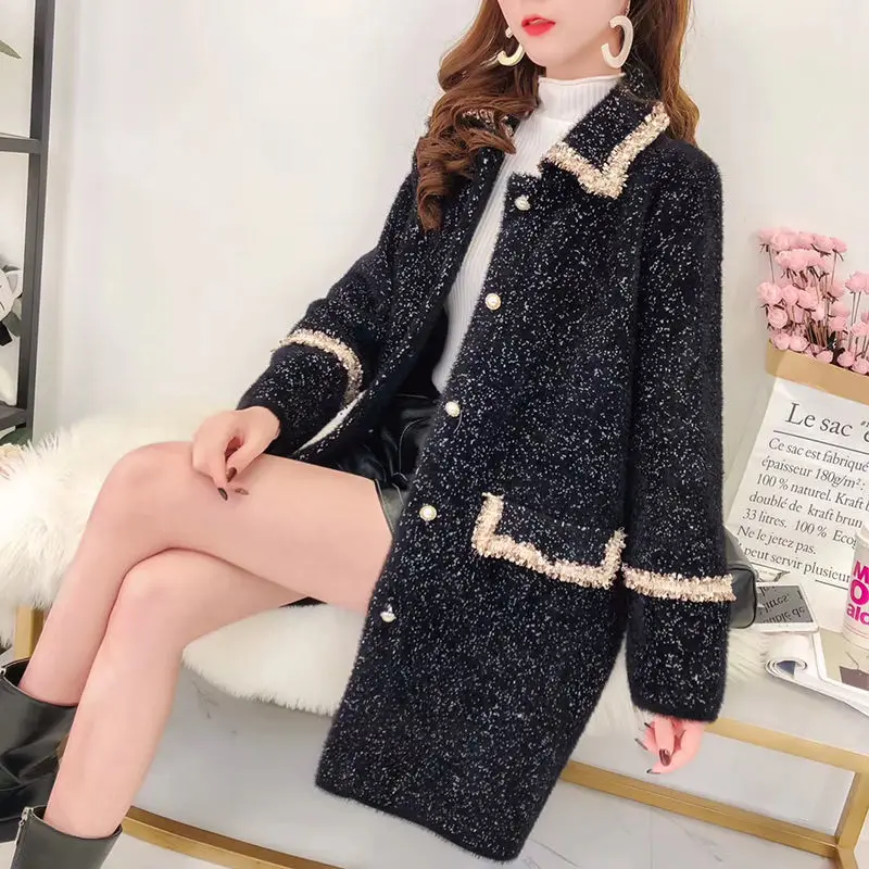 

Women's Medium-Length New Style for Autumn and Winter Loose Woolen Coat