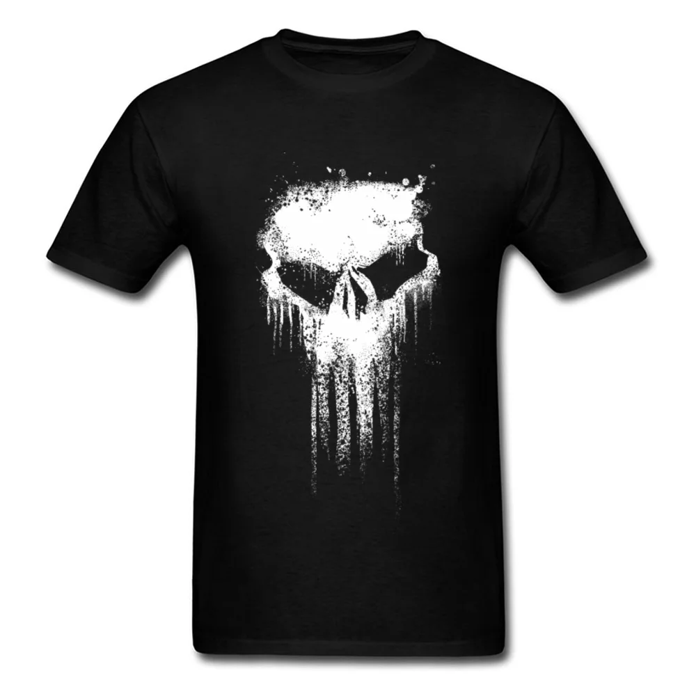 

Punisher Skull Punk T Shirt Mens Punisplat Leisure Tops Tees For Men Geek Skull Print New Tops Tees New Cheap Tee 100% Cotton