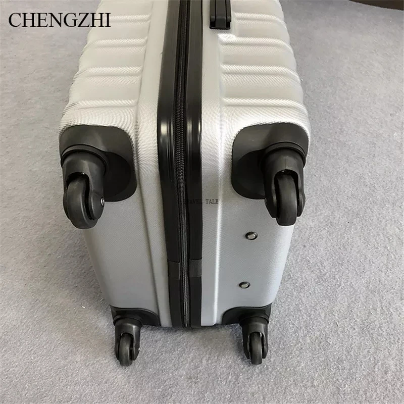 CHENGZHI 20"24"28" inch men business ABS rolling luggage set trolley travel suitcase spinner on wheels