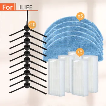 

Robot Vacuum Cleaner home kit Hepa Filter Side Brush Mop Cloth Parts for Chuwi ilife V50 v5 v5 pro x5 v5s v3 v5pro Accessories