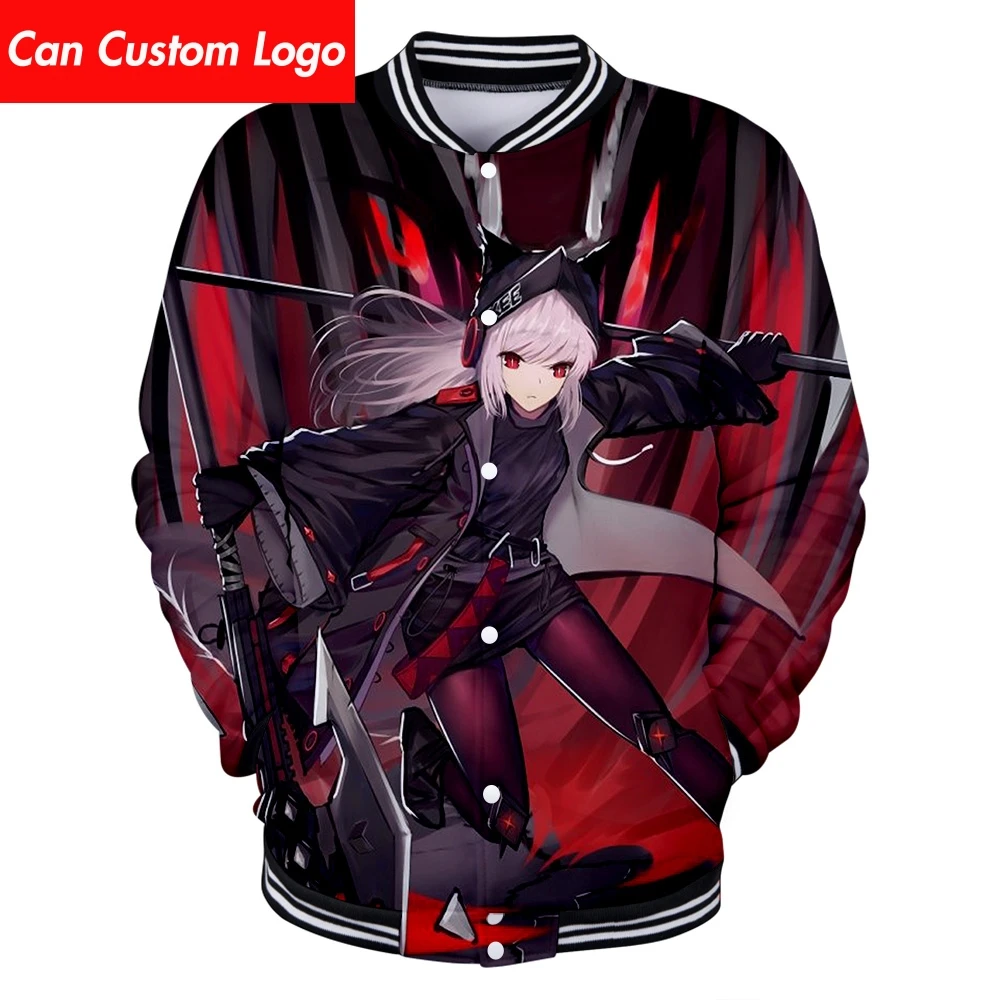 Arknights бейсбольная форма Мужская Весенняя Повседневная Harajuku Arknights бейсбольная куртка плюс размер для мужчин Уличная Одежда большого размера
