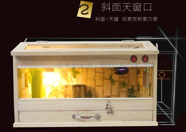 L Turtle Breeding Box Hedgehog Bird Turtle Breeding Box Pet Insulation