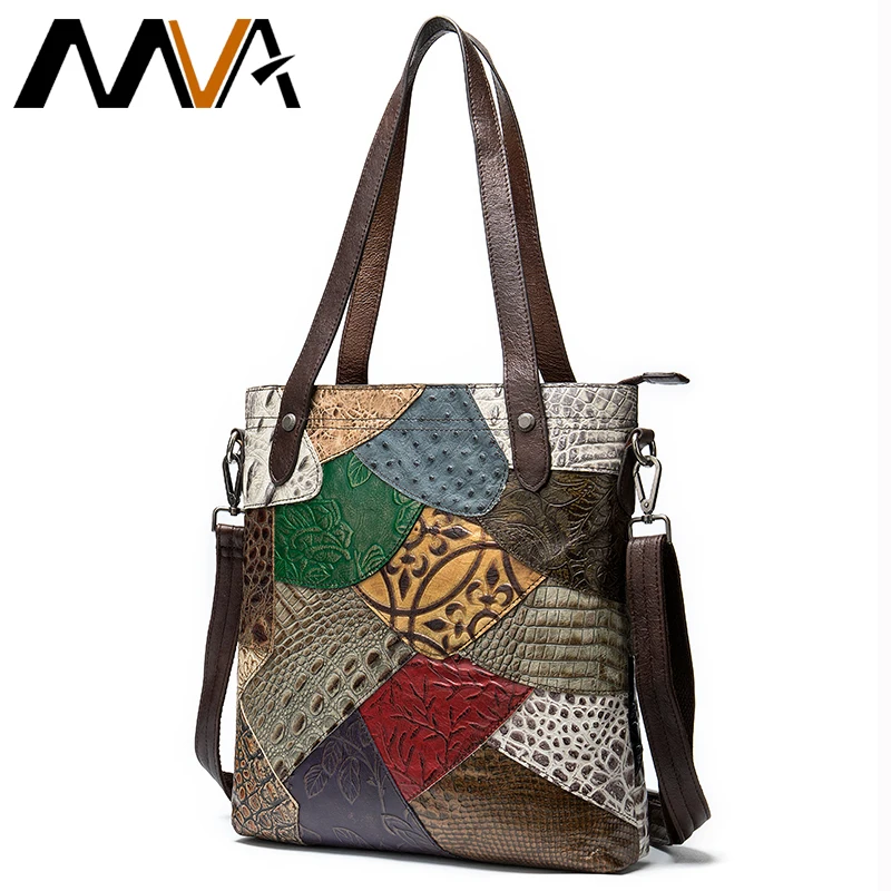 

MVA Women's Bag Ladies Genuine Leather Shoulder Bags Women Casual Tote Luxury Handbags Women Bags Designer Bohemia Crossbody Bag