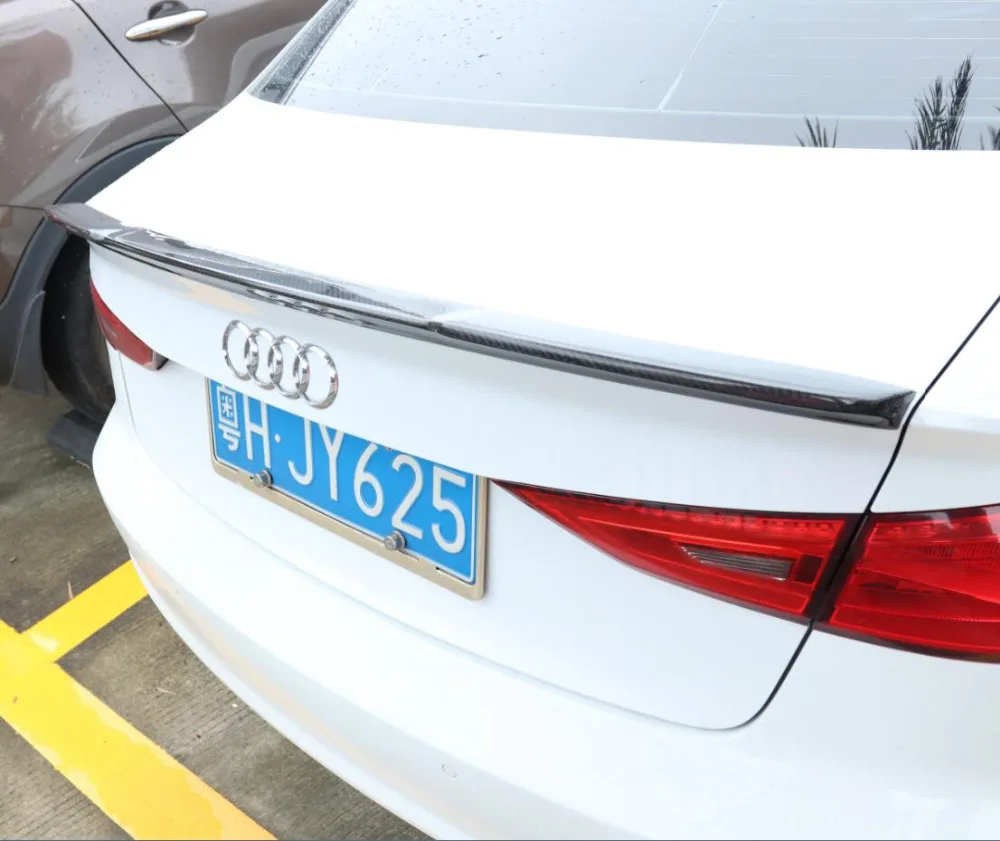 

Carbon Fiber Car Rear Wing Trunk Lip Spoilers Fits For 14-18 Audi A3 s3 2014 2015 2016 2017 2018