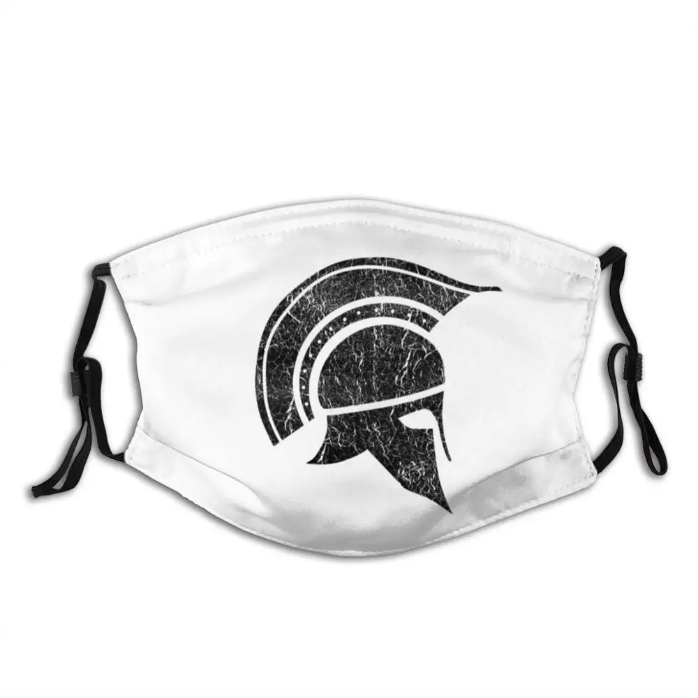 

Greek Spartan Warrior Helmet Funny Cool Cloth Mask Greek Helmet