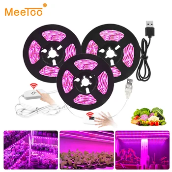 

USB LED Grow Light Full Spectrum Flower Lamp Grow LED Strip 2835 SMD Touch Switch Phyto Lamp For Plant Indoor Garden Tent Box