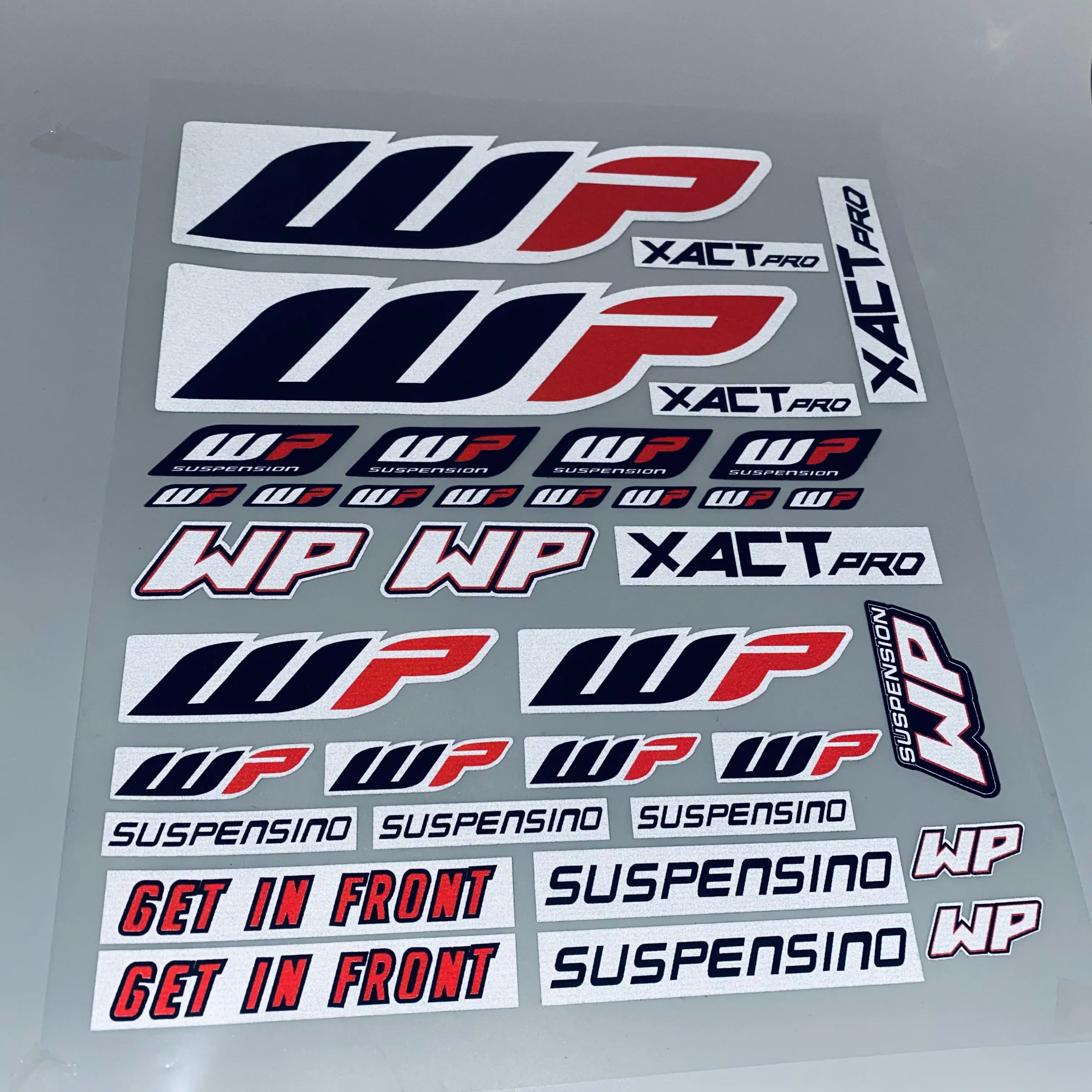 Reflective WP Fork Stickers motorcycle stickers vinyl stickers custom stickers motorcycle accessories Suspension Shocker Damper Motorcycle Accessori Decal Reflective stickers For Duke RC KTM 200/390/690/1090 Kawasaki Honda