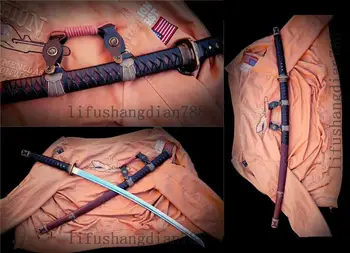 

1095 CARBON STEEL BlACK BLADE JAPANESE SAMURAI SWORD TANTO BLACK SAYA