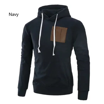 

Mens Hoodies New Autumn Winter Pullovers Casual Solid Color Loose Hooded Sweatshirts Pocket decoration Male Warm Winter Clothing