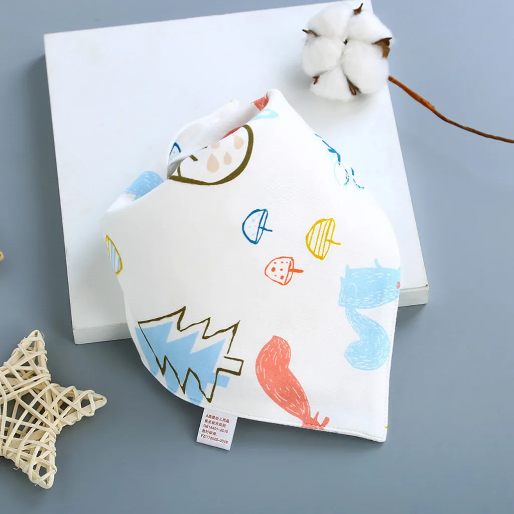 New baby bib cartoon kids bib Baby saliva towel bib child bib newborn  triangle scarf headband bib newborn slabber absorbent