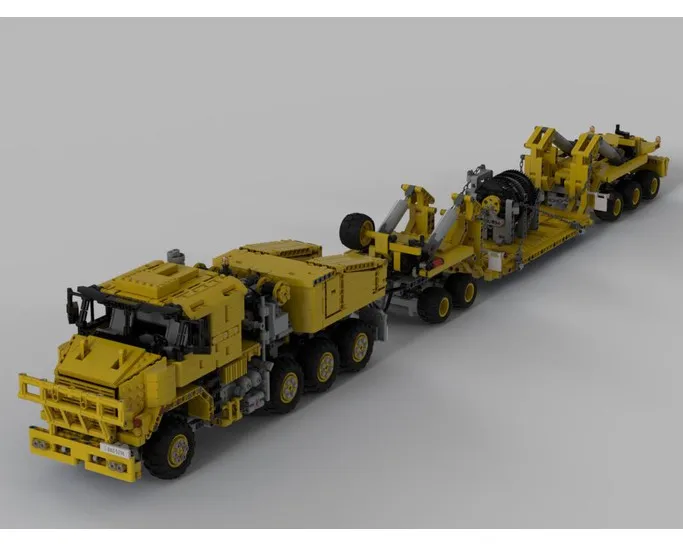 Ing Технология строительный блок инженерно Швабра Автомобильная MOC 34732 Oshkosh M1070