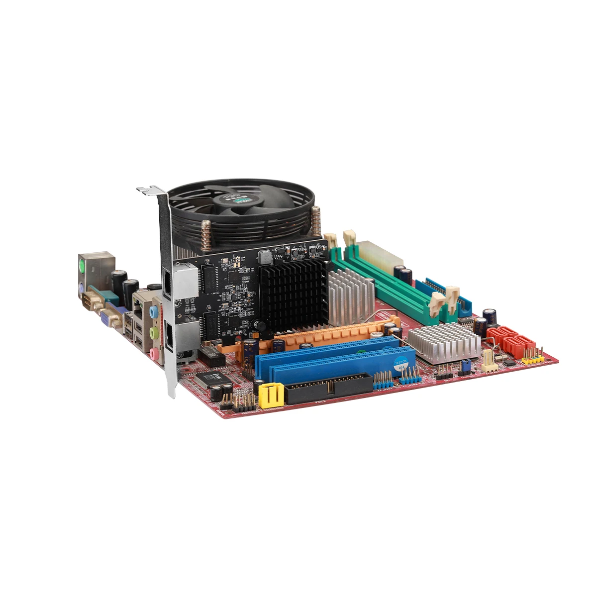 Cartão de Controlador Adaptador de Rede com 2 Iocrest Gbase-t Gigabit Portas 2500mbps Pcie 2.5gb Ethernet Rj45 Lan 2.5 - Imagem 6
