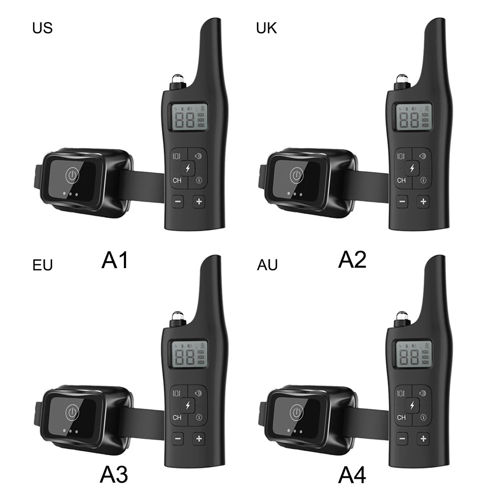 1 шт. водонепроницаемое устройство для обучения собак 800 м Пульт дистанционного управления с электрическим током, товары для домашних животных, электронный ошейник для лай и прогулок