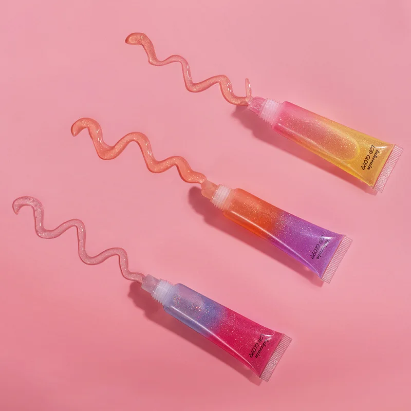 

1Pcs Waterproof Liquid Lipstick Women Makeup Two-color Lip Gloss Long-lasting Cosmetics Lip Stick Cream Moisturizer Lip Gloss