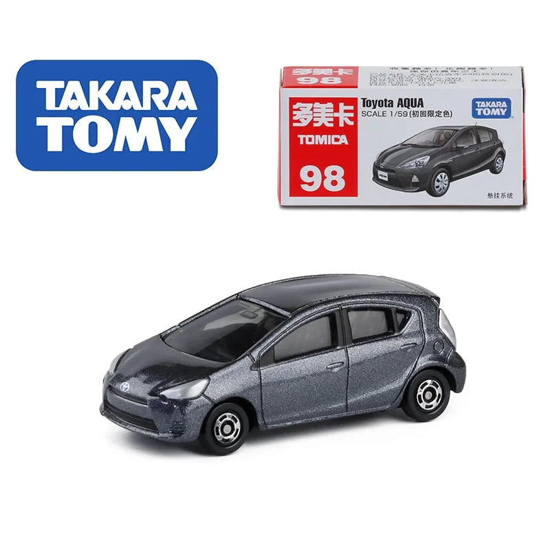TAKARA TOMY томика 1:59 Тойота Аква Серый#98 литая модель автомобиля Игрушечная машина игрушки для мальчиков