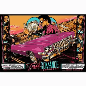 

B018 True Romance Movie 1993 classic Film Silk Cloth Poster Art Bedroom Decoration