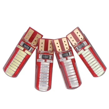 

T10 Silicone Gel Drop Crystal Width Lamp 4014 High Brightness LED Small Lamp License Plate Lamp 24 Lamp Silicone Car Led Light