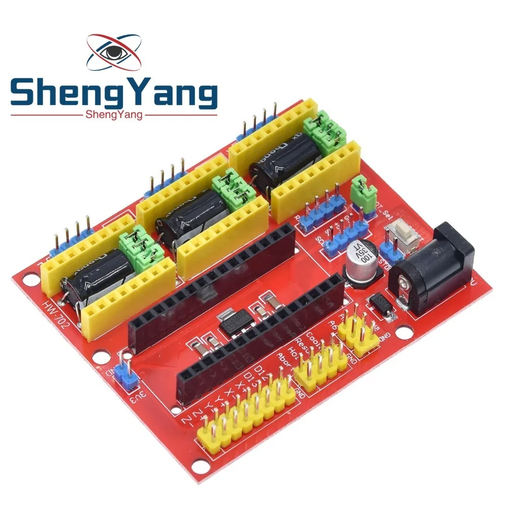 ShengYang CNC Щит V4 гравировальный станок/3d принтер/A4988 Драйвер Плата расширения для arduino Diy Kit