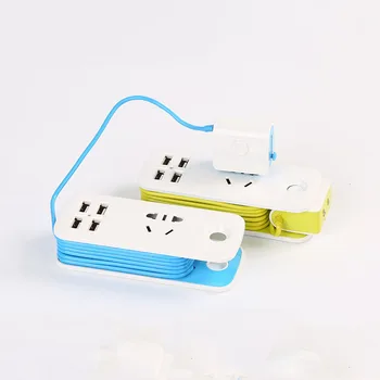 

Multifunction US Plug Extension Socket Outlet Portable Travel Power With 4 USB Smart Charger Wall Extension Cord Socket KY79
