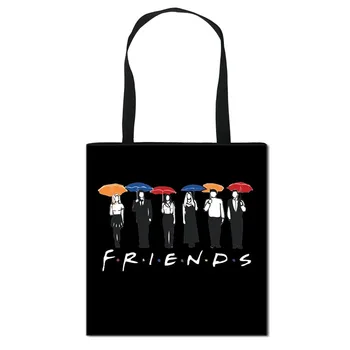 Central Perk Coffee Friends-Bolso de mano para mujer, bandolera de hombro para viaje, bolsas de compras portátiles de gran capacidad